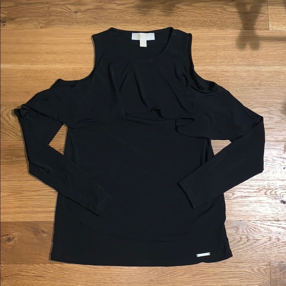 Michael Kors shoulder cut out top